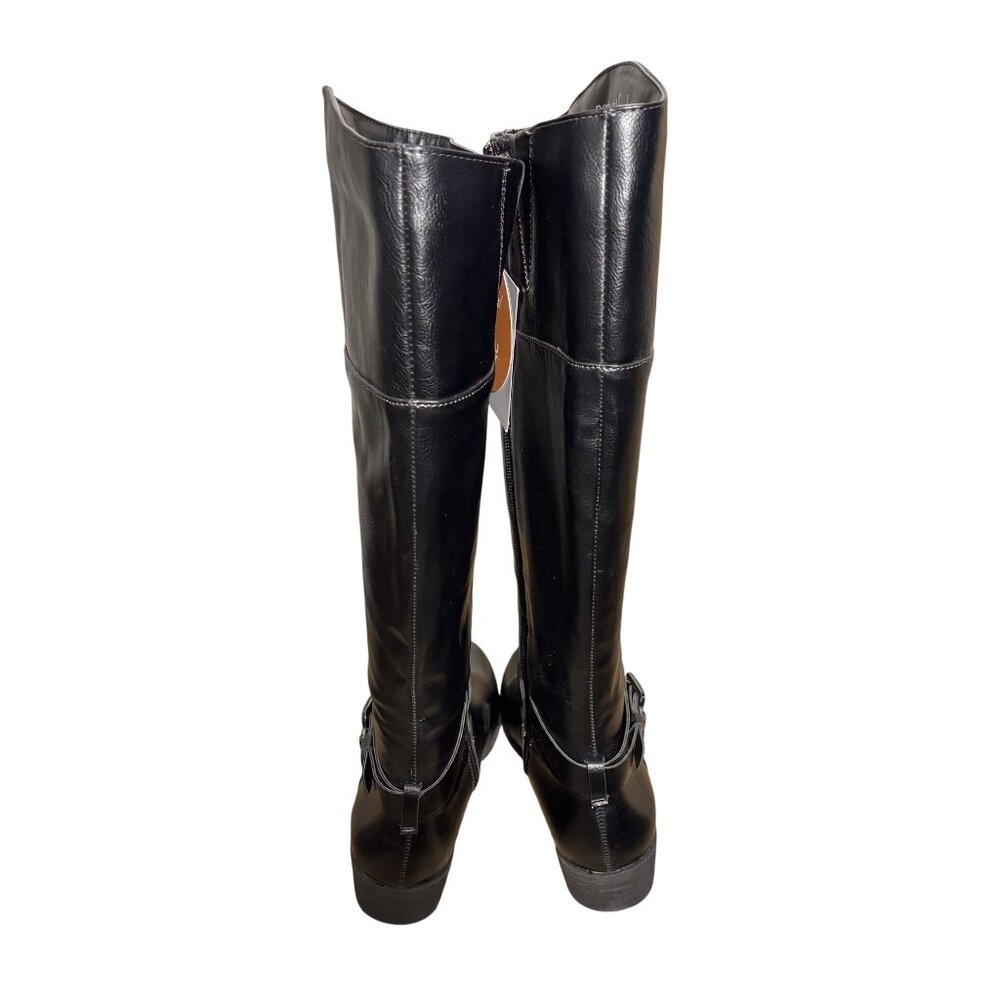 Natural Soul All-Thru Comfort Wide Calf Black Knee-High Boots 6.5M - Picture 2 of 7